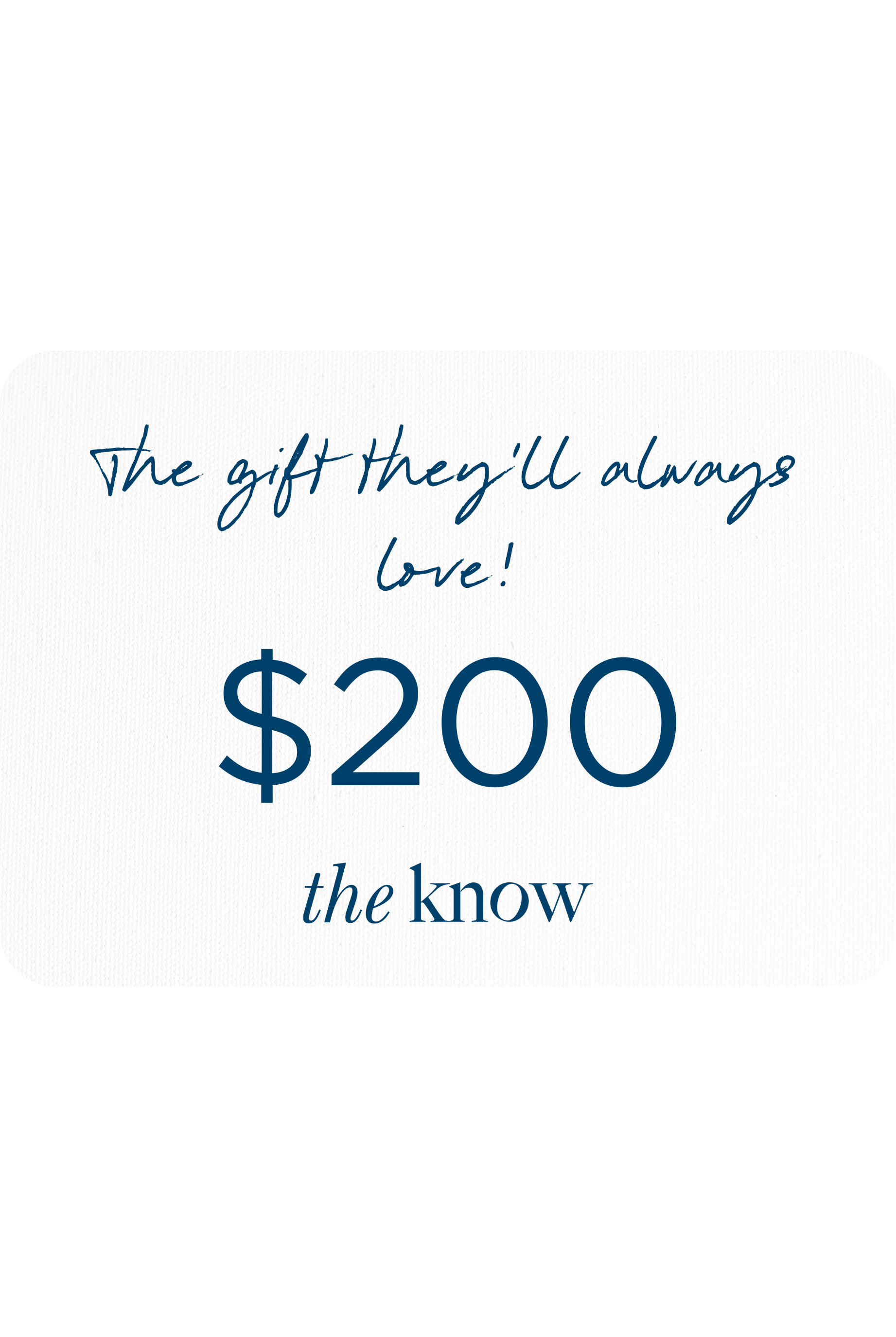 The Know Gift Card